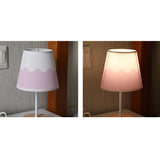 AureLoom Nordic Vintage Tischlampe | Stoffkegel | Massivholz | LED-Licht | Dimmbare Optionen | Dekorativ für Zuhause