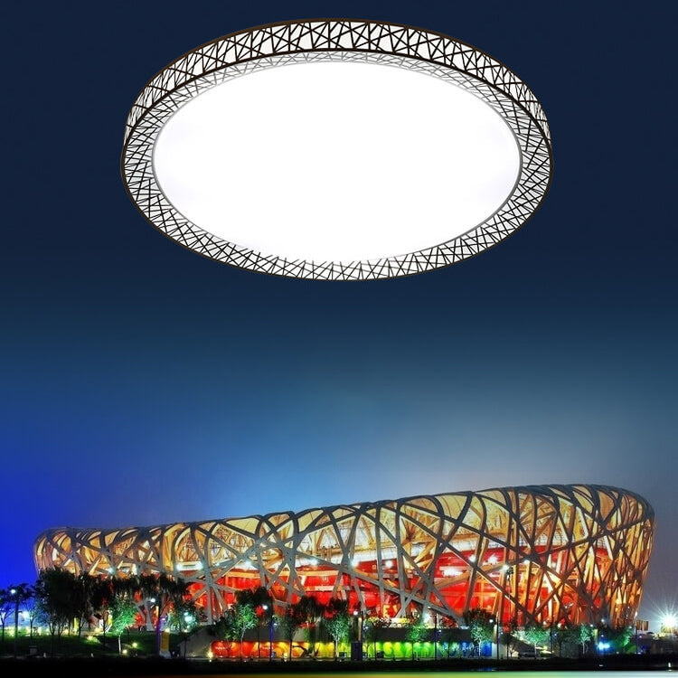 Orbivis Halo LED Deckenleuchte | Kreatives Vogelnest-Design | Modern & Dimmbar | Runde Leuchte