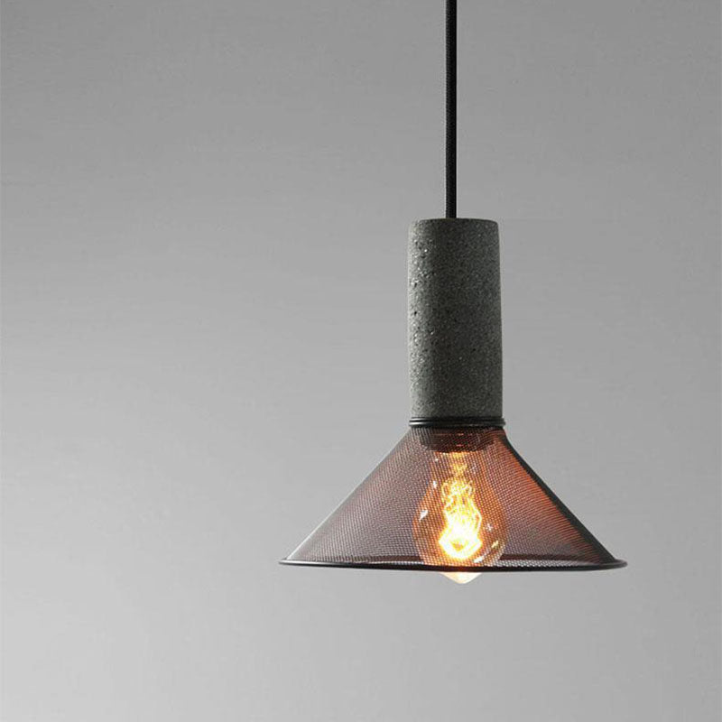 UrbanTaper Industrial Design Zement Pendelleuchte | Zylindrische Form | Moderner Look | Perfekt für Wohnzimmer