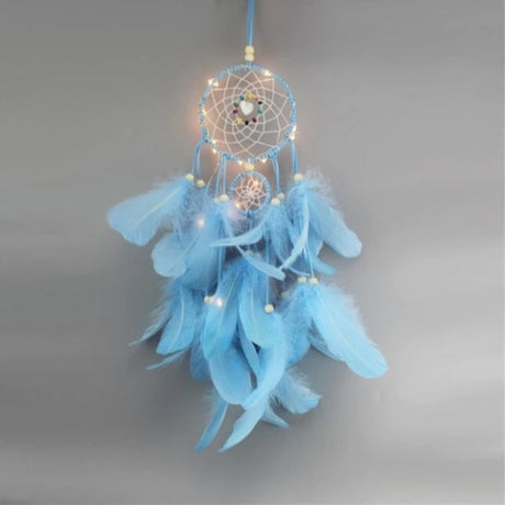 GlowDream Feenlicht Traumfänger | Deko Traumfänger LED-Lichterkette | Stimmungsvolles Licht für Zuhause | Boho Dekoration