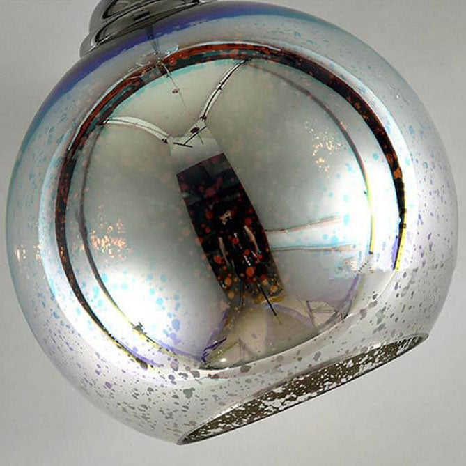 ElysianSpark 3D Creative LED Kronleuchter | 2/3 Lichter | Feuerwerksglas-Dome | Modernes Design | Stimmungslicht für Zuhause