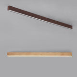 LumiGrain Minimalist LED Deckenleuchte mit Holzoptik | Aluminiumstreifen | Warmes, neutrales & weißes Licht | Moderner Stil