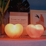LuvSphere Silikon LED Nachtlicht | Herzförmiges Design | Tischlampe | Warmes Stimmungslicht | Dekorativ