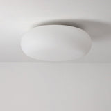 LunaForma Minimalistische LED Deckenleuchte | Ovales Design | Dimmbares Licht | Modernes Schlafzimmerlicht