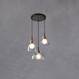 LumaCrystal Nordic Pendelleuchte | Klar geriffeltes Glas | 1-Licht | Skandinavisches Design | Deko für Zuhause