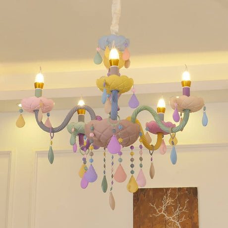 LumiÉtoile Kinder Kronleuchter | Moderner Candelabra-Stil | Kristallglas | 5-15 Lichter