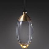 LustreVine Kristall Pendelleuchte | Tropfenform | LED-Lampe mit Kristall | Moderne Beleuchtung für Wohn- und Esszimmer
