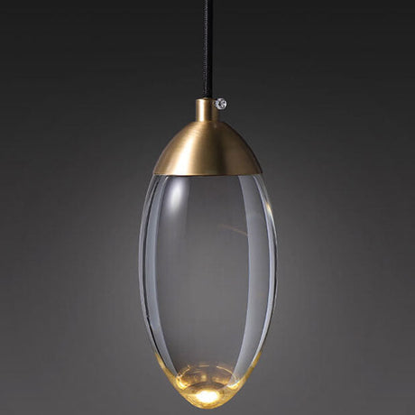LustreVine Kristall Pendelleuchte | Tropfenform | LED-Lampe mit Kristall | Moderne Beleuchtung für Wohn- und Esszimmer