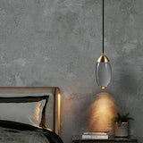 LustreVine Kristall Pendelleuchte | Tropfenform | LED-Lampe mit Kristall | Moderne Beleuchtung für Wohn- und Esszimmer