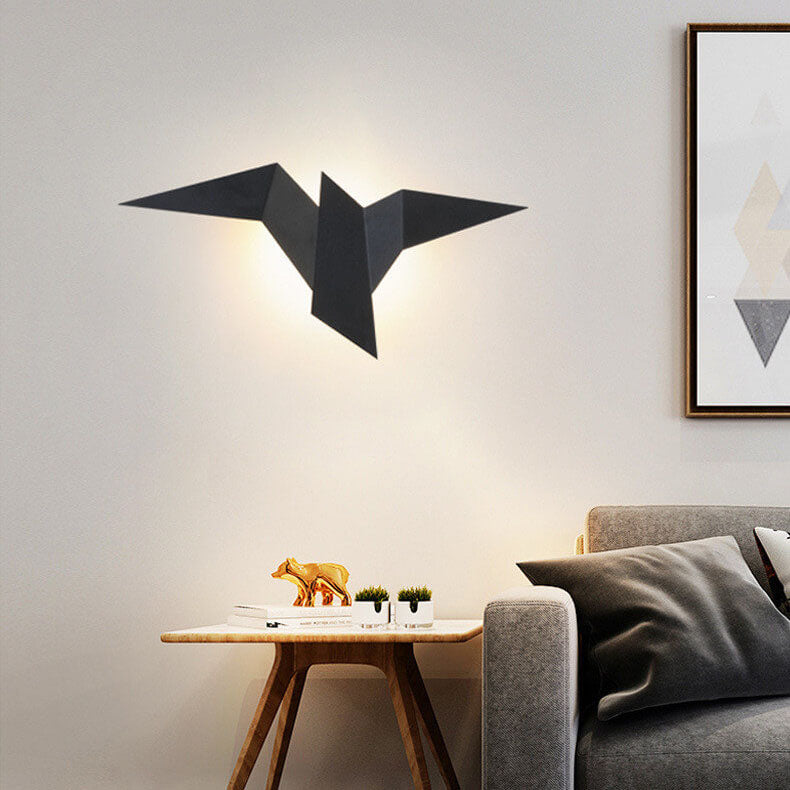 SkyWing Moderne LED Wandleuchte | Fliegender Vogel | 1-flammig | Kreatives Design | Deko für Zuhause