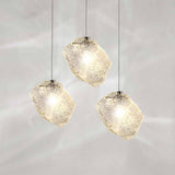 IceLume Nordic Pendelleuchte | Kreatives Eiswürfel-Glasdesign | 1-flammige Hängeleuchte | Moderne Eleganz