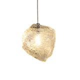 IceLume Nordic Pendelleuchte | Kreatives Eiswürfel-Glasdesign | 1-flammige Hängeleuchte | Moderne Eleganz