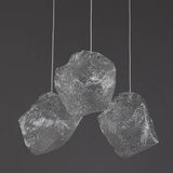 IceLume Nordic Pendelleuchte | Kreatives Eiswürfel-Glasdesign | 1-flammige Hängeleuchte | Moderne Eleganz