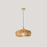 Lumivaro Nordic Vintage Pendelleuchte | Holzkuppel Design | 1-Licht Hängelampe | Perfekt für Esszimmer & Wohnzimmer