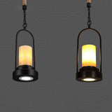 HempCandle Industrielle Pendelleuchte | Vintage Seil-Design | 1-flammige LED-Hängeleuchte | Rustikaler Stil