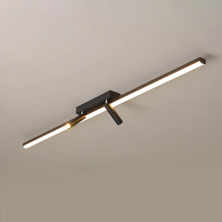 LumiTrack Nordic LED Deckenleuchte | Minimalistisches Design | Spotlights auf Acrylbasis | Modern & Energieeffizient