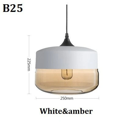 EternaGlow Pendelleuchte aus Glas und Holz | Elegantes Design für Ihr Zuhause