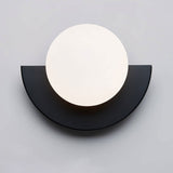 SferaLuxe Moderne Wandlampe | Minimalistisches Kugel-Design | Farbiges Glas | LED-Wandleuchte für Wohnräume