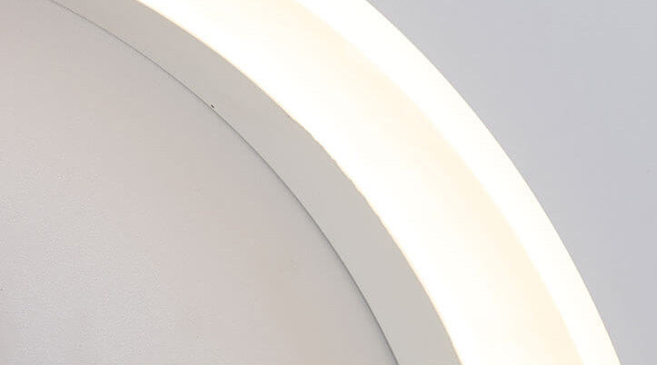 Lumoshelf LED Wandleuchte | Massivholz mit Ablage | Runde Wandlampe | Warm- & Weißlicht