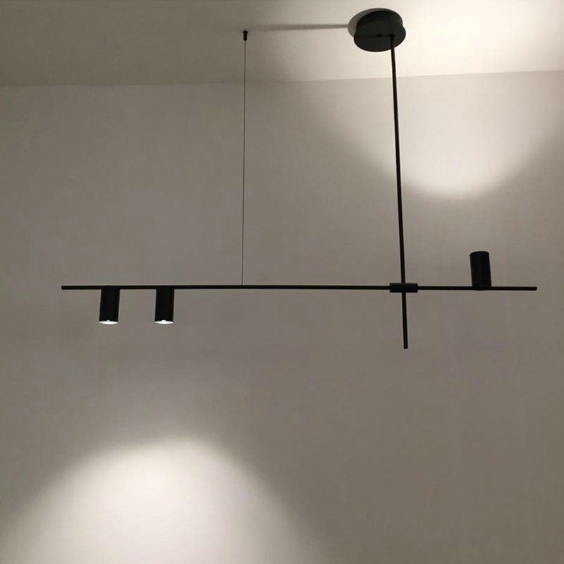 LunaRay Moderner Kronleuchter | Elegante Beleuchtung | Längliches Design | LED-Pendelleuchte
