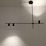 LunaRay Moderner Kronleuchter | Elegante Beleuchtung | Längliches Design | LED-Pendelleuchte