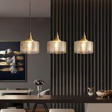 WaveLite Glas-Pendelleuchte | Wellenstruktur | Elegantes Design | LED-kompatibel