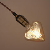 GlowForge Retro Pendelleuchte | Einflammig | Vintage Design in 3 Formen | Deko-Lampe für Zuhause