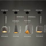 Cemantica Geometrische Pendelleuchte | Industrial Design | Betonoptik | Minimalistische Beleuchtung