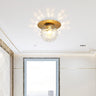 GlobeLux 1-Licht Deckenleuchte | Modernes Design | Klarer oder Weißer Lampenschirm