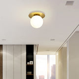 GlobeLux 1-Licht Deckenleuchte | Modernes Design | Klarer oder Weißer Lampenschirm