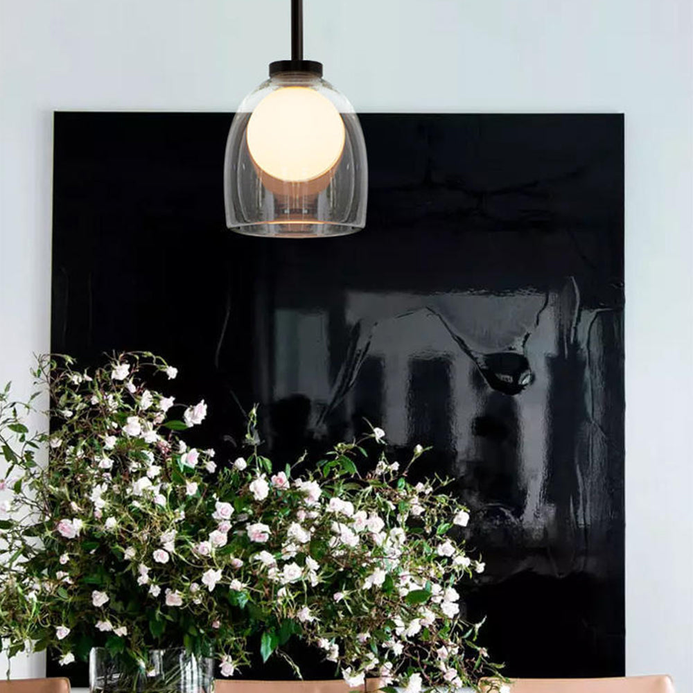 CrystalOrbe Glas-Kronleuchter mit Modernem Design | Elegante Beleuchtung | Ideal für Wohnzimmer & Esszimmer