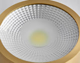 LumaBrass LED Deckenstrahler | Zylindrisches Design | Moderne Flush Mount Beleuchtung | Neutralweiß (4000K)