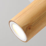 LumaKube Nordic Design LED Deckenleuchte | Holzoptik | Flush Mount | Warmweiß oder Kaltweiß | Stilvolle Beleuchtung für Zuhause