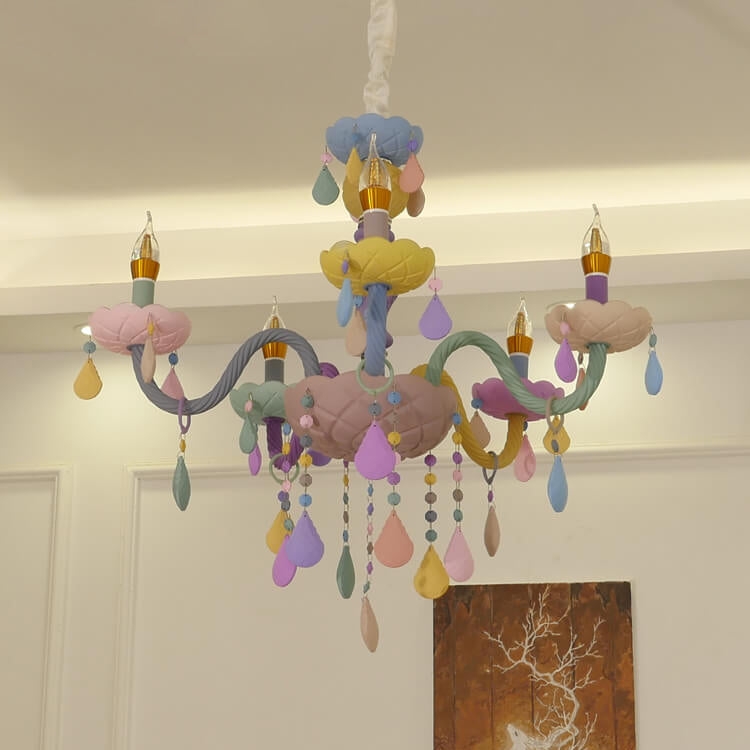 LumiÉtoile Kinder Kronleuchter | Moderner Candelabra-Stil | Kristallglas | 5-15 Lichter