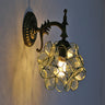 Bloomvielle Europäische Vintage Tiffany Wandleuchte | Blumenförmiges Glas | 1-Licht Design | Elegante Wandbeleuchtung