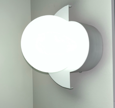 SferaLuxe Moderne Wandlampe | Minimalistisches Kugel-Design | Farbiges Glas | LED-Wandleuchte für Wohnräume
