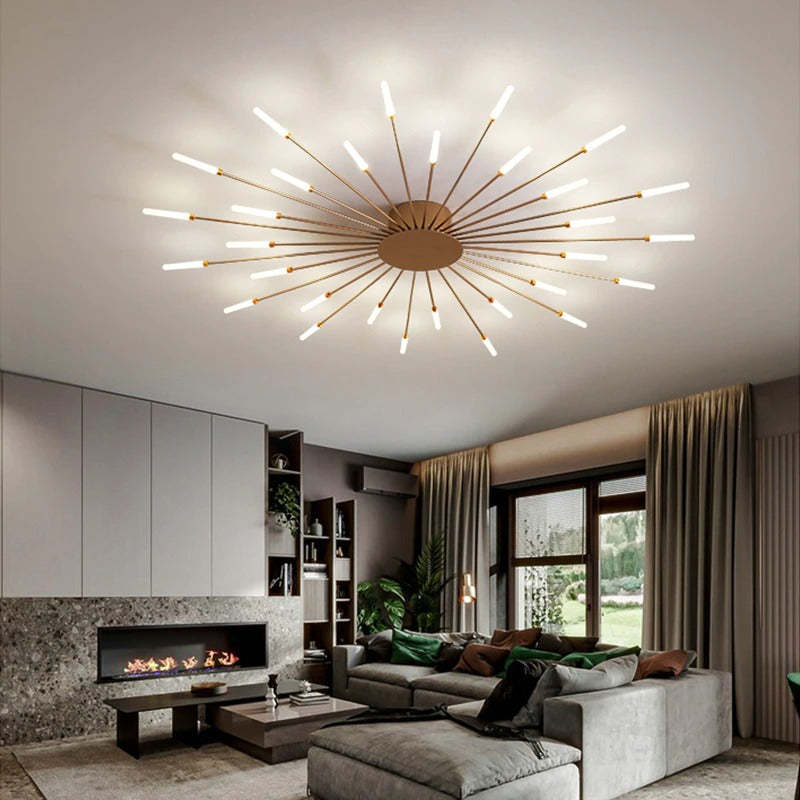 StarBurst Feuerwerk Deckenleuchte | Moderne LED Pendelleuchte | Stimmungsvolles Dekolicht für Zuhause