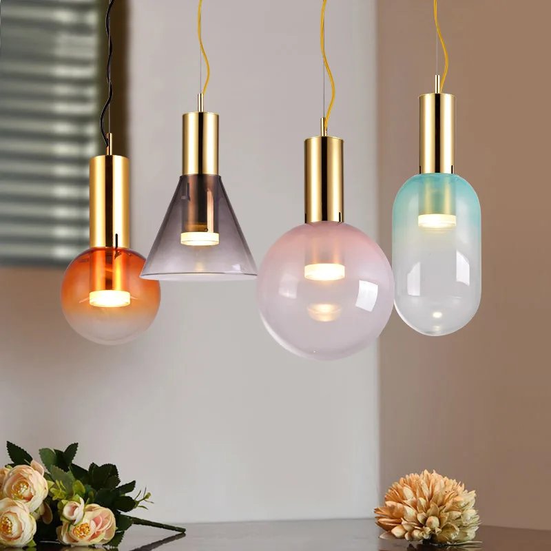LustraBelle Elegante Pendelleuchte | Design-Kollektion | Rauchglas & Gold | Dimmbar | Moderne Beleuchtung für Zuhause