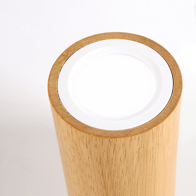 LumaKube Nordic Design LED Deckenleuchte | Holzoptik | Flush Mount | Warmweiß oder Kaltweiß | Stilvolle Beleuchtung für Zuhause