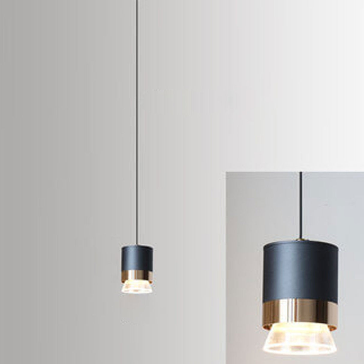 Lumosfera Nordic LED Pendelleuchte | Zylindrisches Design | Aluminium & Acryl | Warmes oder Weißes Licht