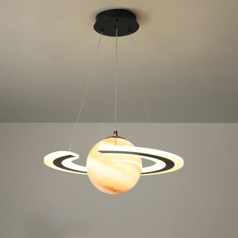 NovaOrbit Kids LED Kronleuchter | Kreatives Weltraumdesign | Dimmbar & Farbenfroh | Modern