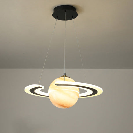 NovaOrbit Kids LED Kronleuchter | Kreatives Weltraumdesign | Dimmbar & Farbenfroh | Modern