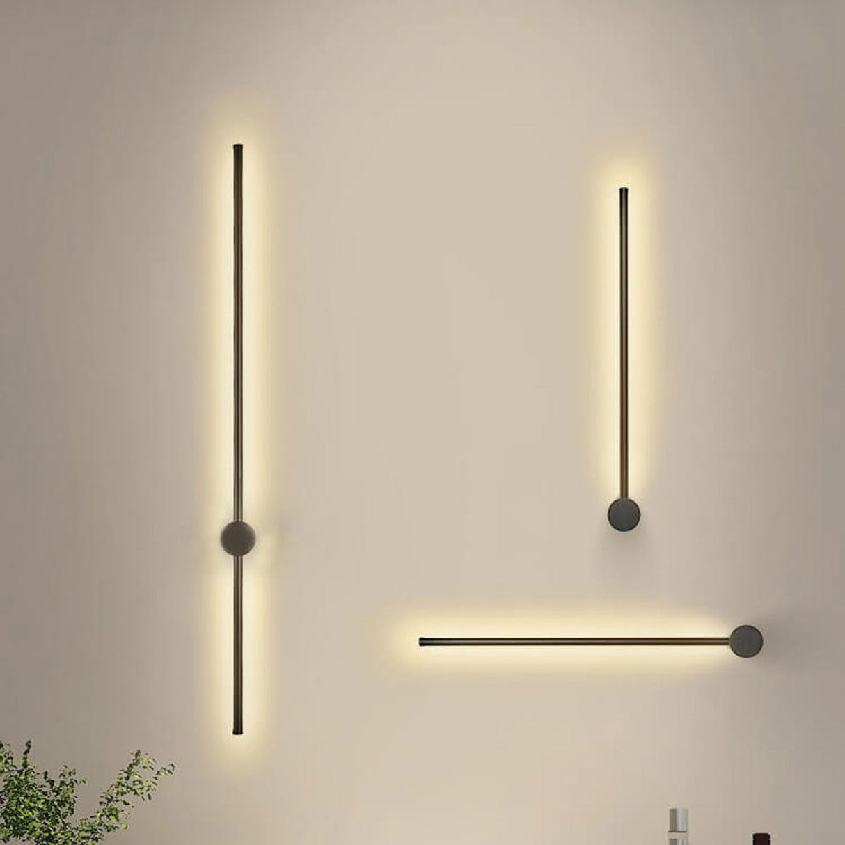LumiAura LED Wandleuchte | Minimalistisches Design | Dimmbare Aluminium Wandlampe | Modernes Ambiente für Ihr Zuhause
