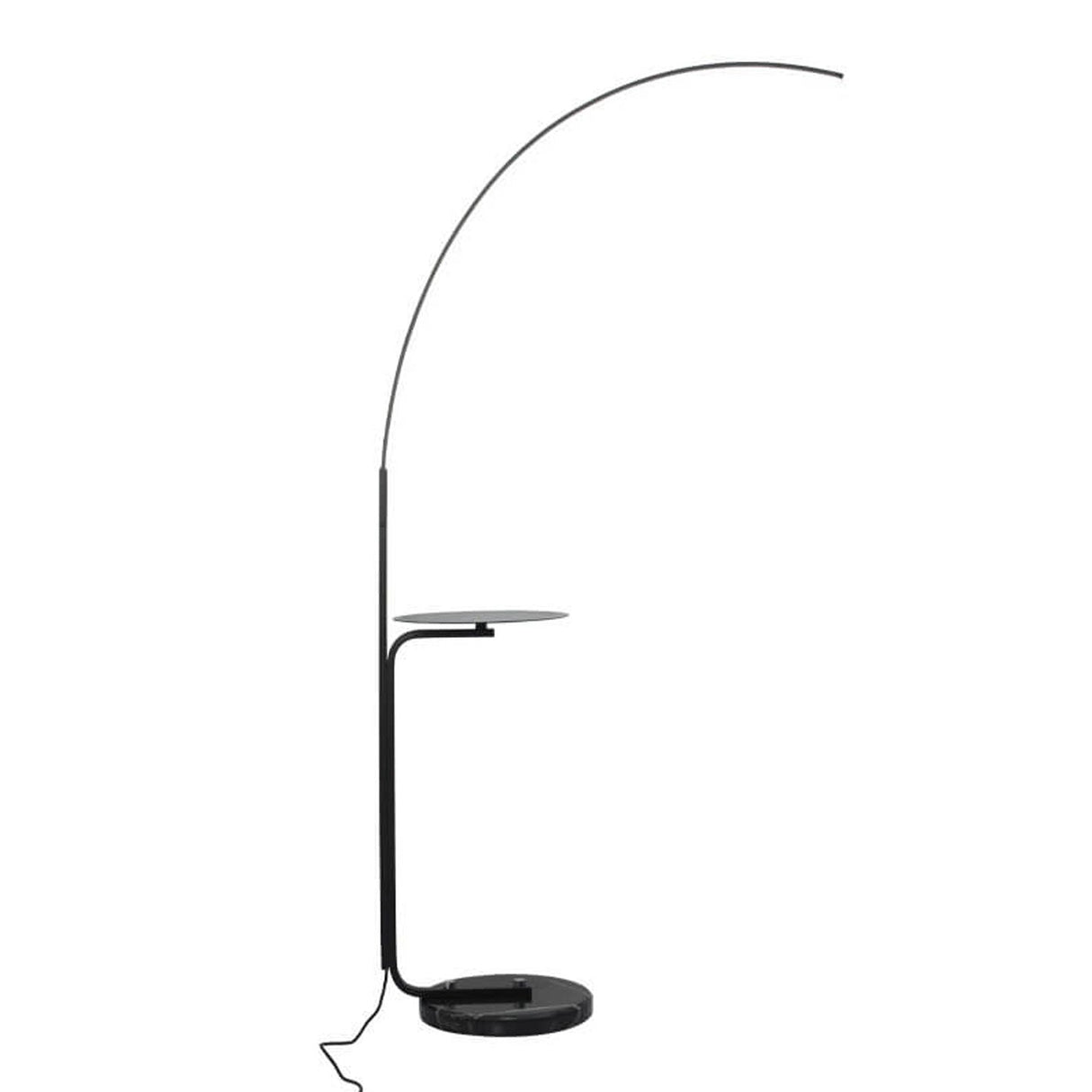 Luniora Arc LED Stehleuchte | Minimalistisches Design mit Ablage | Modern & Dimmbar