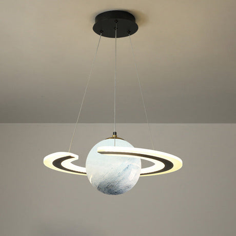 NovaOrbit Kids LED Kronleuchter | Kreatives Weltraumdesign | Dimmbar & Farbenfroh | Modern