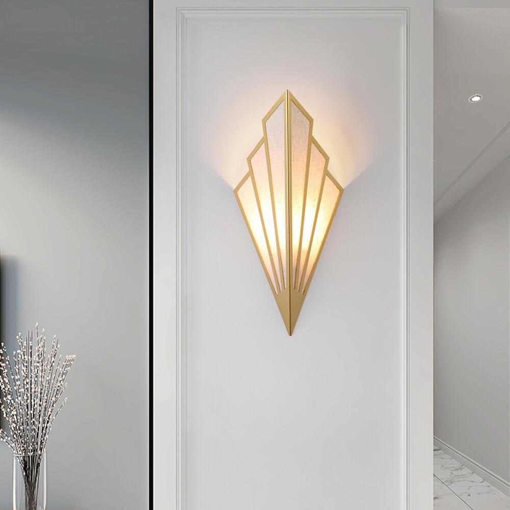 ShadeLume Wandlampe | Moderner Leinen-Schirm | 1-flammig | Kreatives Design | Wandbeleuchtung