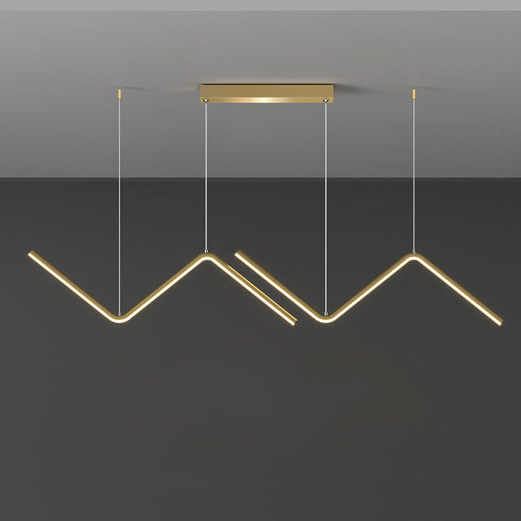 LineoLux LED Pendelleuchte | Minimalistisches N-Design | 2-Licht LED Lampe | Moderne Beleuchtung für Esszimmer & Büro