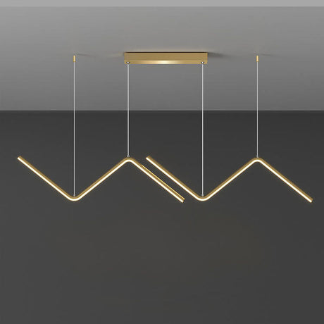 LineoLux LED Pendelleuchte | Minimalistisches N-Design | 2-Licht LED Lampe | Moderne Beleuchtung für Esszimmer & Büro