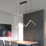 LineoLux LED Pendelleuchte | Minimalistisches N-Design | 2-Licht LED Lampe | Moderne Beleuchtung für Esszimmer & Büro