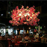 FloraNova Kreativer Blumen Kronleuchter | 3 Lichter | Farbenfrohes Design für Ihr Zuhause
